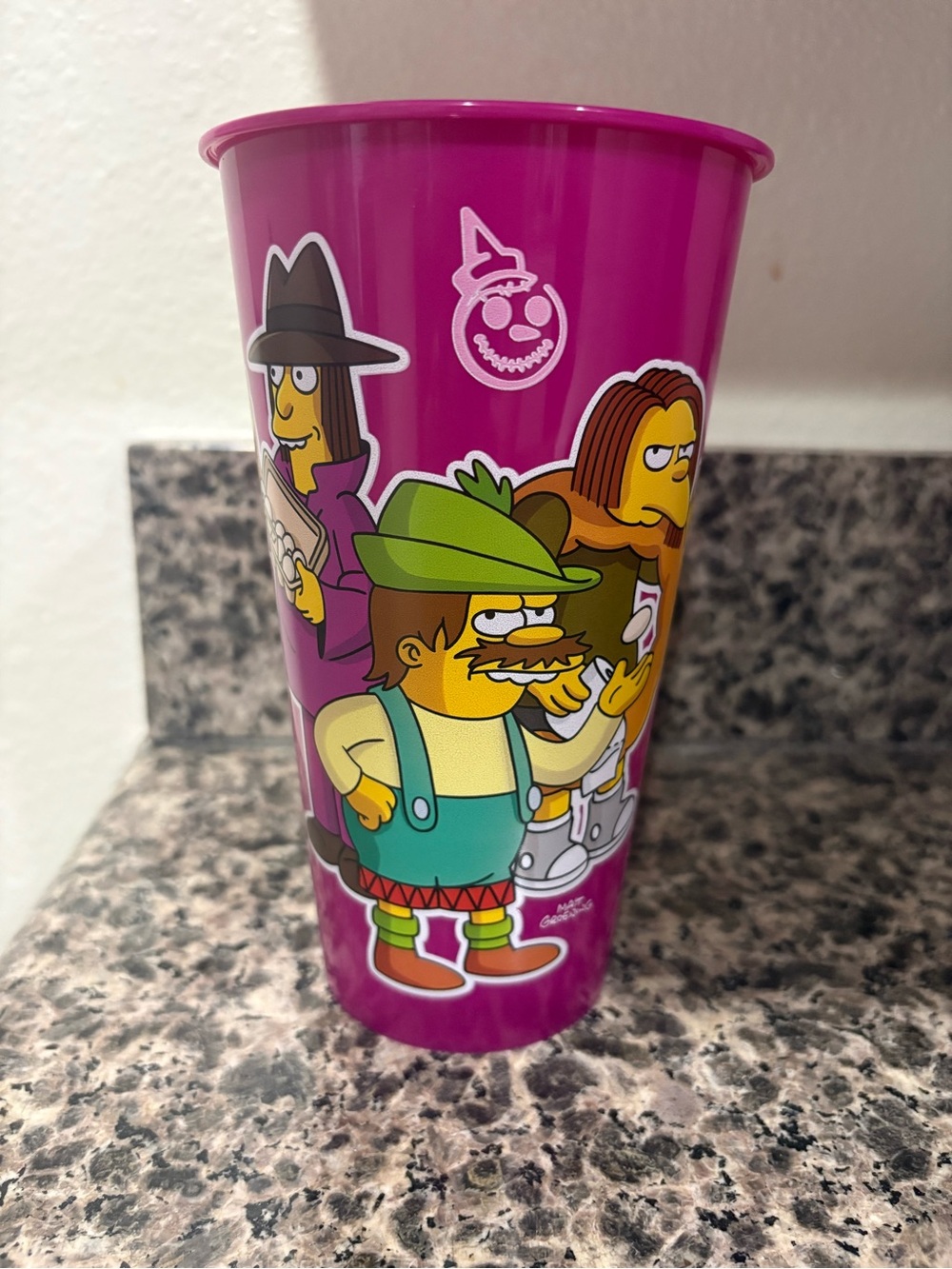 Simpsons X Jack In The Box Munchie Meal Treehouse Of Horror Magenta Bullies Cup